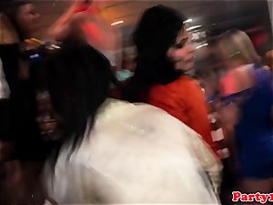 european amateur cockriding at club during party