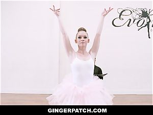 GingerPatch - ginger-haired Ballerina railing Judges fat penis